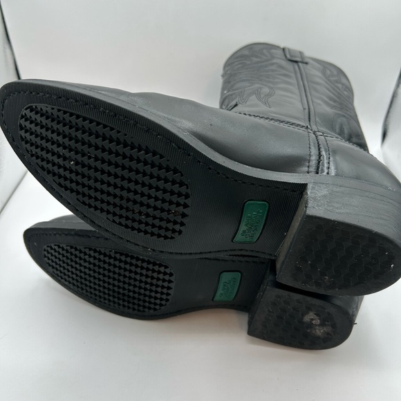 Laredo Boots 4240 Paris Lea Vamp Fox & Front Shaft Cowgirl Black Leather 10.5 - Picture 13 of 13